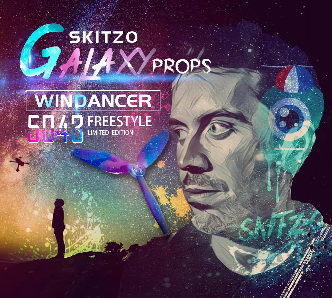 GEMFAN Windancer 5043 Skitzo星空桨 花式飞行 网红限量版 5寸桨叶 耐炸